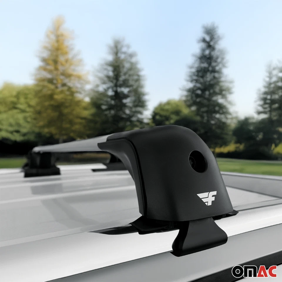 Barras transversales de techo para Honda Accord Tourer 2008-2012 aluminio 220 lb plateado Foto 3 de 4