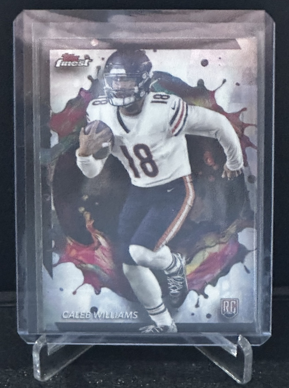 CALEB WILLIAMS RC 2024 Topps Finest 'RARE' VARIATION SP Rookie #247- BEARS; USC