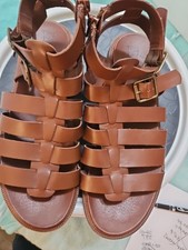 Time And Tru Women Brown Gladiator Sandals Size 8