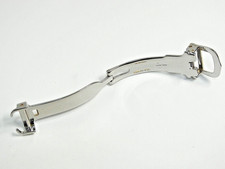 Cartier 12mm St.Steel Polish Deployment Genuine Clasp Buckle Watch Band EX