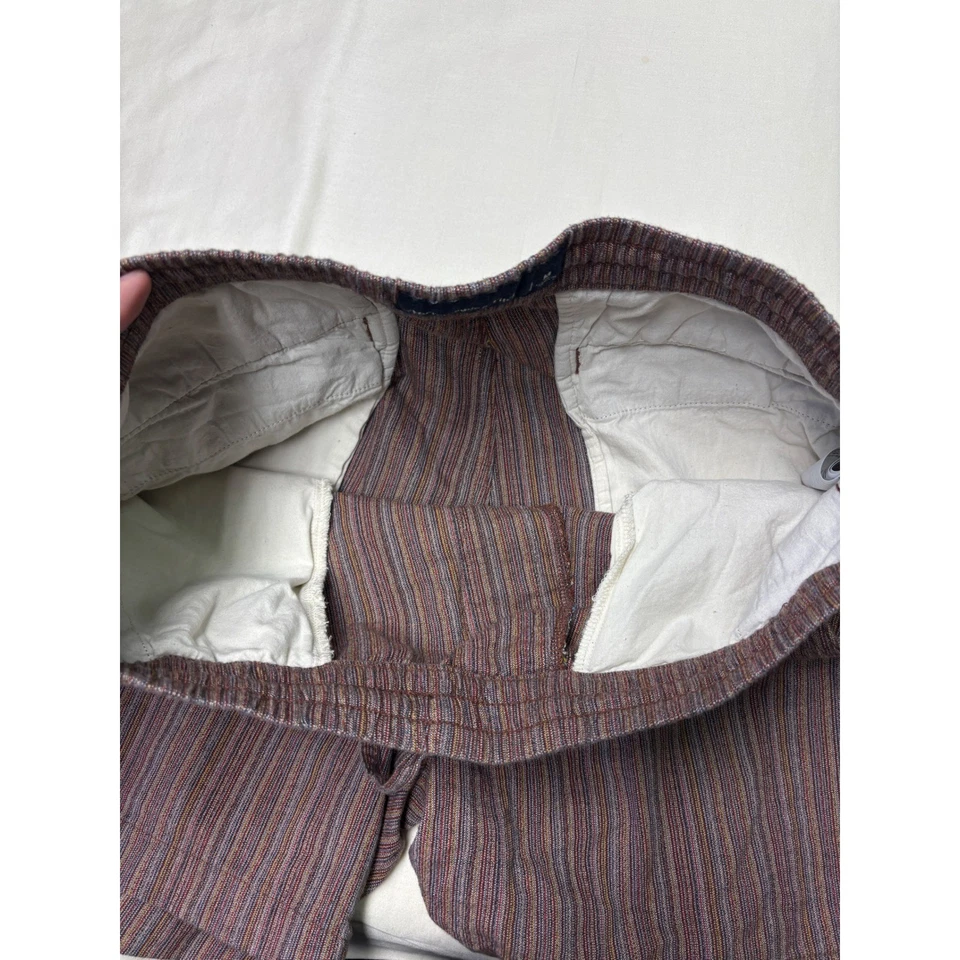 Pantalones Cortos Abercrombie Fitch Para Hombres Rayas con Cordón Talla M Algodón Informal Playa Foto 2 de 4