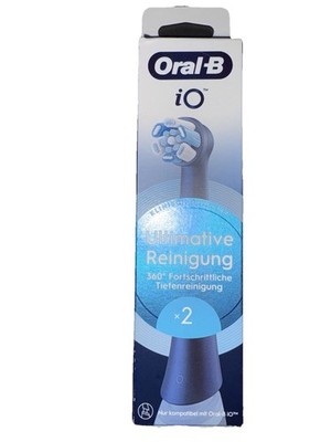 Oral-B iO Ultimate Clean Replacement Brush Head - Black (2 Pack)