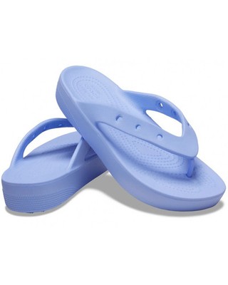 Crocs Cr.207714 Classic Platform Flip Damen Slipper Polyamid Lila