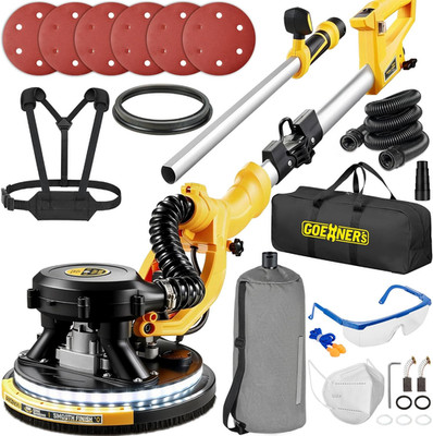 Drywall Sander, 950W 8.5A Electric Drywall Sander with Vacuum Dust Collector, 9