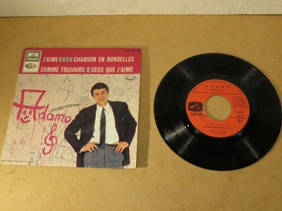 Disco 45 Giri Vinyl ADAMO ICH LIEBE WIE IMMER SONG IN SCHEIBEN EGF 858