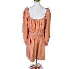 Curvy Girl Square Neck Long Sleeve Mini Dress US Women's 1X Plus