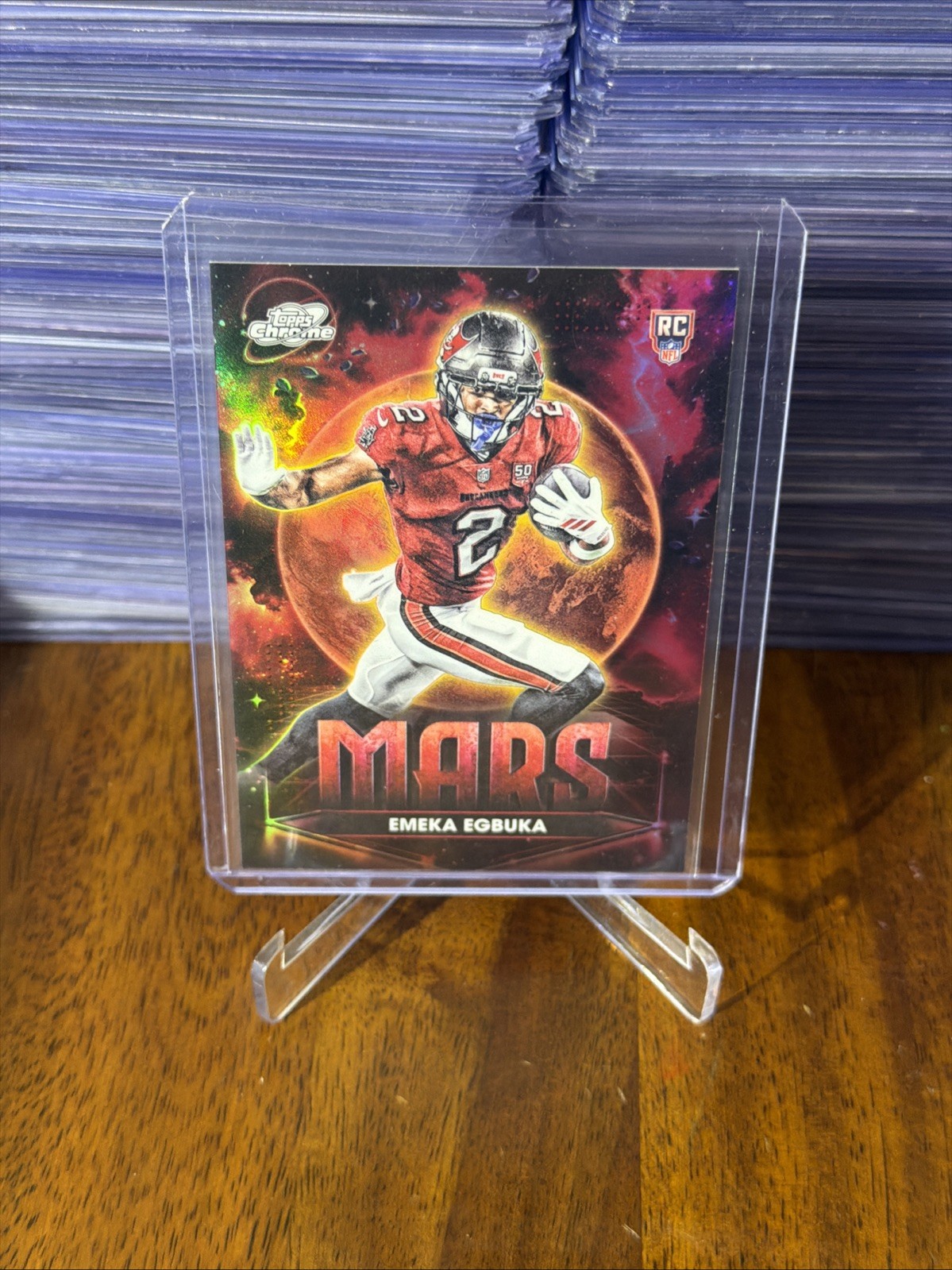 Emeka Egbuka Topps Cosmic Chrome Planetary Pursuit #PPMAEE Mars