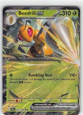Beedrill ex 003 086 ME04: Chaos Rising #003/086 Holo Double Rare Pokemon TCG NM