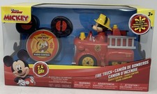 Disney JR Mickey Mouse RC Remote Control Fire Truck Firefighter b9 