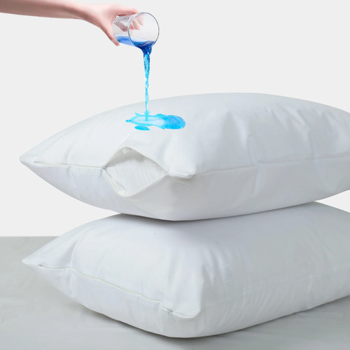 Federa copricuscino impermeabile protezione cuscino con cerniera Queen King