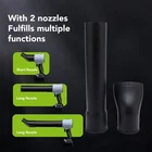 Leaf Blower Nozzles ABS Flat End Handheld Car Drying Nozzle Attachments
