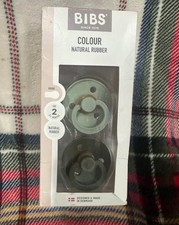 Bibs Color Soft Natural Rubber Round Pacifier Size 2