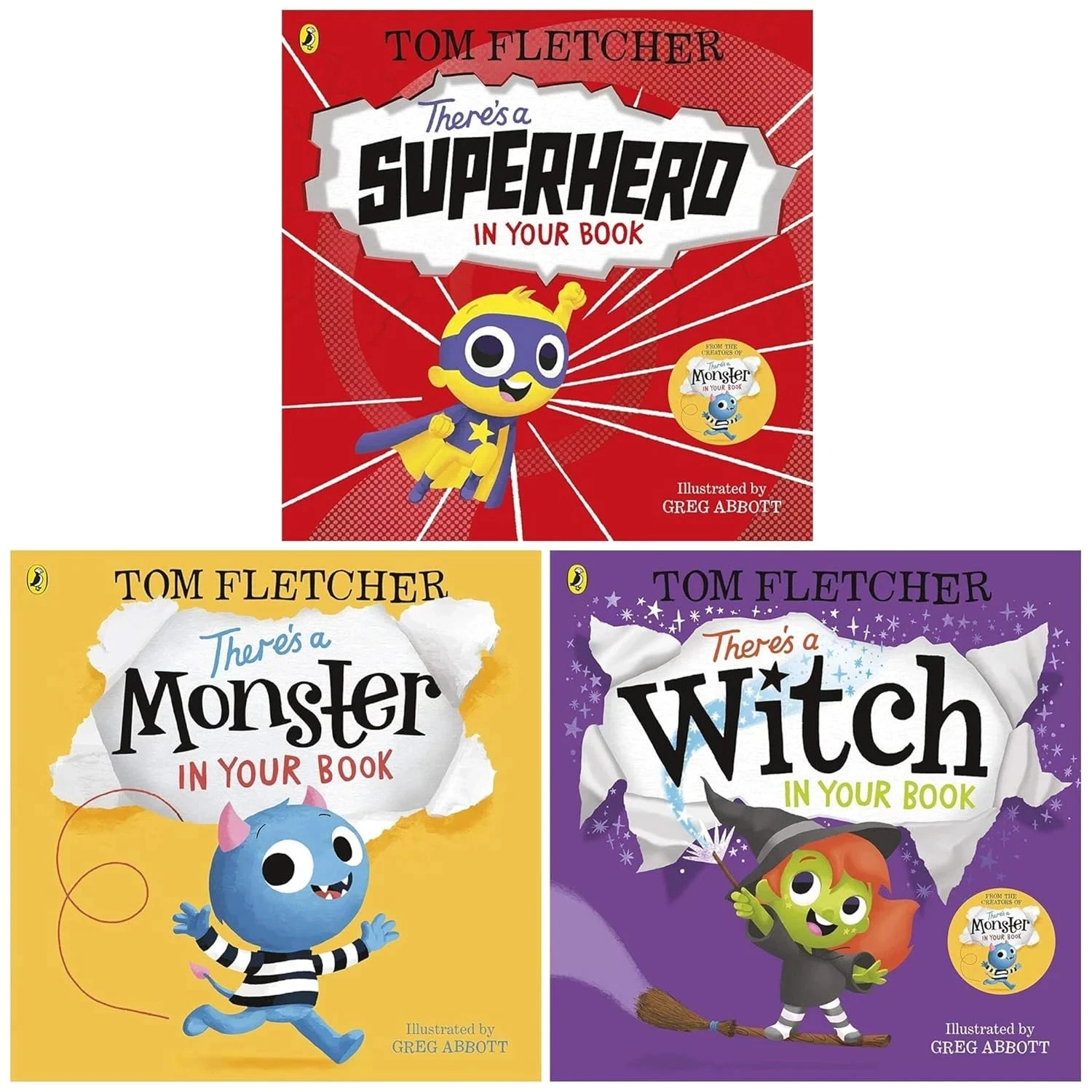 Who's In Your Book? Series By Tom Fletcher 3 Books Collection Set Monster, Super