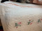 Vtg 1950s Chenille Bedspread Queen/King Cottage Floral Tufted 94x106 — photo 4