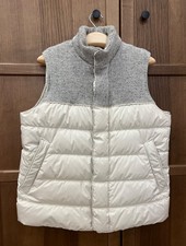 Loro Piana Cashmere Goose Down Padding Beige Vest