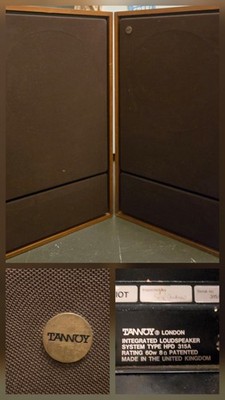 Tannoy Cheviot Speakers HPD 315A 2 Way Loud Speakersystem Pair For Restoration 