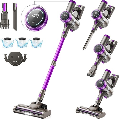 Suafsu Akkustaubsauger 45000Pa 550W 65min HEPA LED Display Anti-Tangle B-Ware