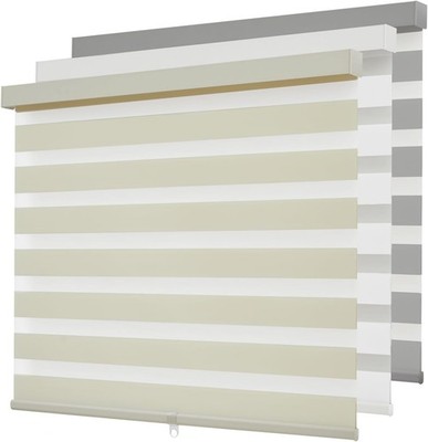 Cordless Zebra Blinds for Windows,Free-Stop Roller Zebra Shades,Light Filtering