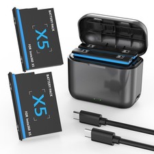 27W Fast Charger Hub with Battery Display for Insta 360 X5 Battery Use