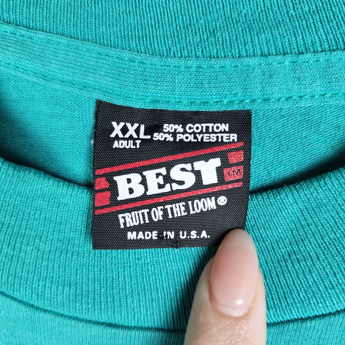 Fruit of the Loom T-Shirt Women XXL Vintage Single Stitch Garden Heart Graphic View 5