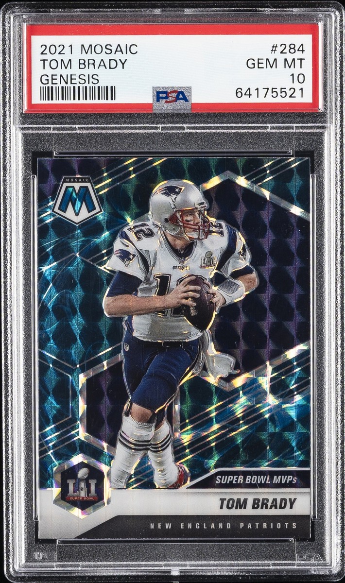 2021 Panini Mosaic - Super Bowl MVPs Tom Brady #284 Genesis Mosaic