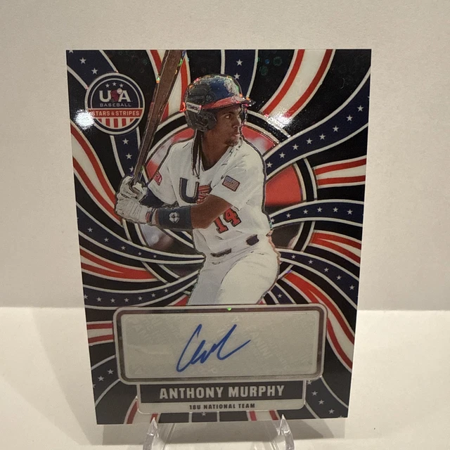 2026 Panini Stars & Stripes Prizm Autograph AUTO Blue Prizm ANTHONY MURPHY 1/1