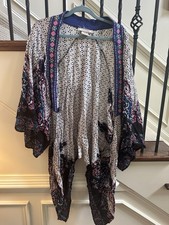 Flying Tomato Women's Floral Kimono Cover-Up, Multicolor, Size M/L