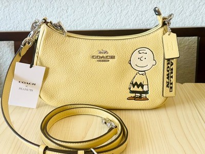 Coach X Peanuts Teri Shoulder Bag With Charlie Brown CBJ83 NWT | eBay