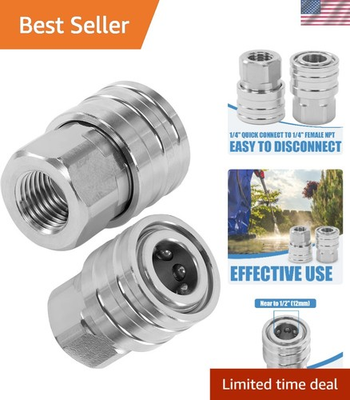 #ad Durable Stainless Steel 1 4quot; Quick Connect Pressure Washer Fittings 5000 PSI $21.99