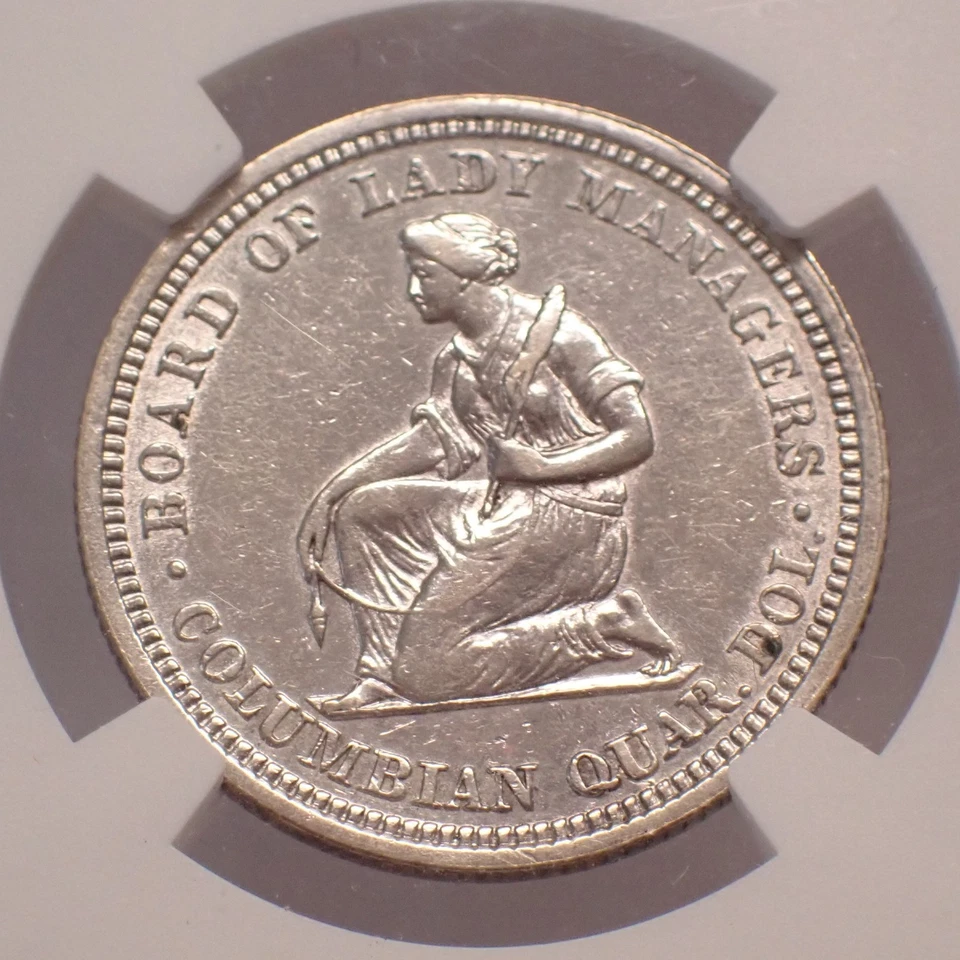 1893 Isabella Quarter NGC AU Details - Image 4 of 4