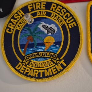 Crash Fire Rescue Patch Kadena Air Base Okinawa Firefighting & Rescue Theme
