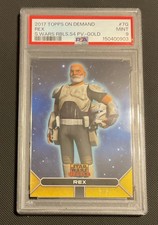 2017 Topps Star Wars On Demand Rebels Temporada 4 #7 Capitán Rex Oro/5 PSA 9