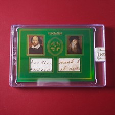 2025 Eternal Revelation Dual History Relics Shakespeare/Da Vinci 1/5 First Print