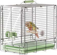 Bird Carrier Travel Cage 304 Stainless Steel Portable Folding Bird Travel Cage