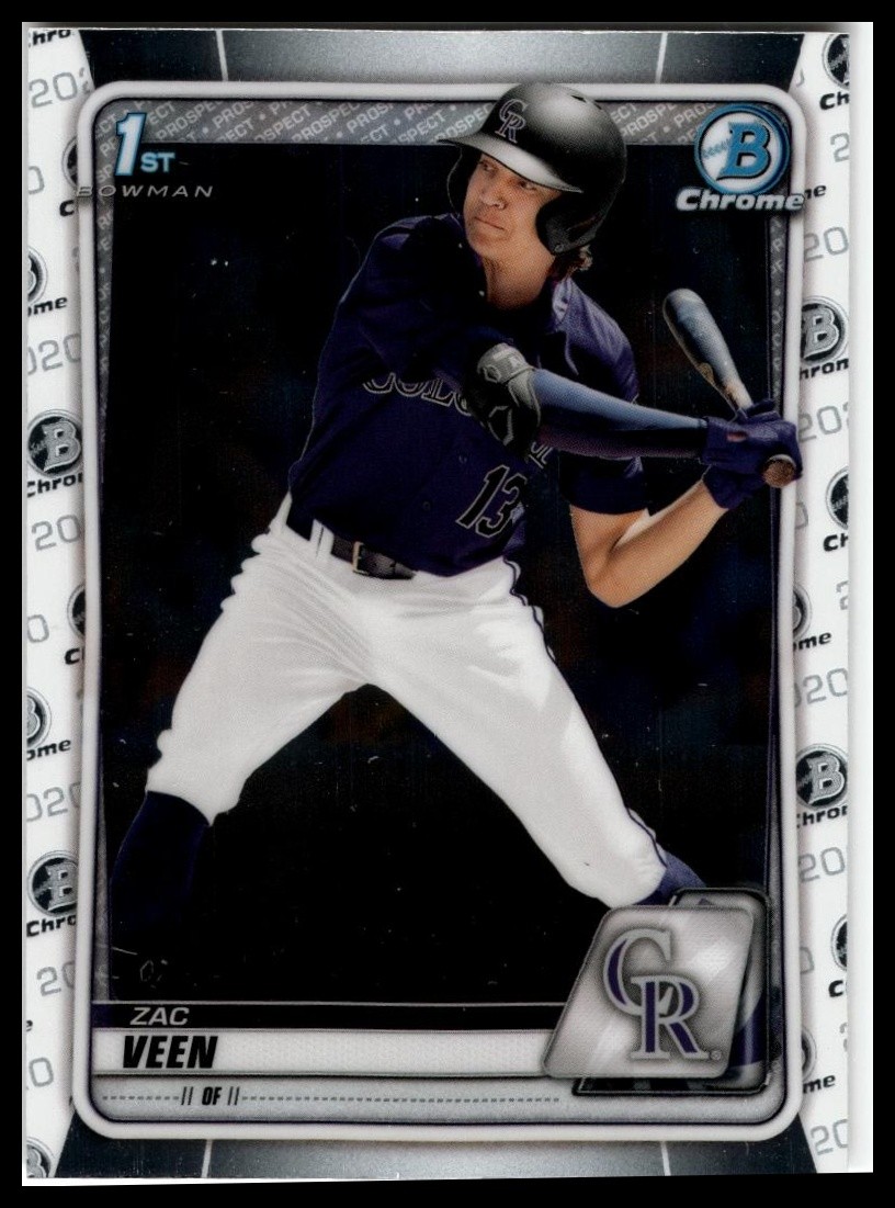2020 Bowman Draft #BD-107 Zac Veen Chrome