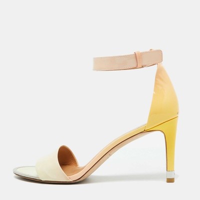 Marc by Marc Jacobs Sandalen Beige Gelb Lackleder Riemchen Größe 40