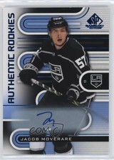 2022 Upper Deck SP Game Used Authentic Rookies Blue Jacob Moverare #199 Auto 6o3