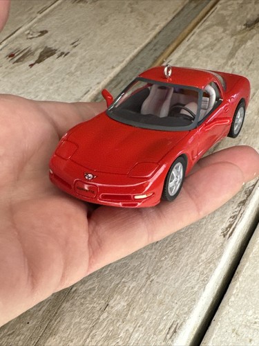 Hallmark Keepsake Vintage 1997 Corvette Taschenlampe rot Sportwagen Ornament mit Box - Bild 10 von 15