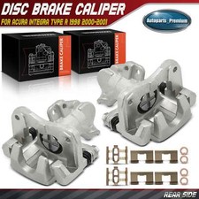 Pair Rear Brake Calipers With Bracket For Acura Integra Type R 1998 2000 2001