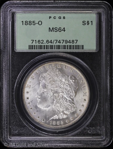 1885-O $1 Morgan Silver Dollar PCGS MS 64 | OGH Uncirculated UNC BU