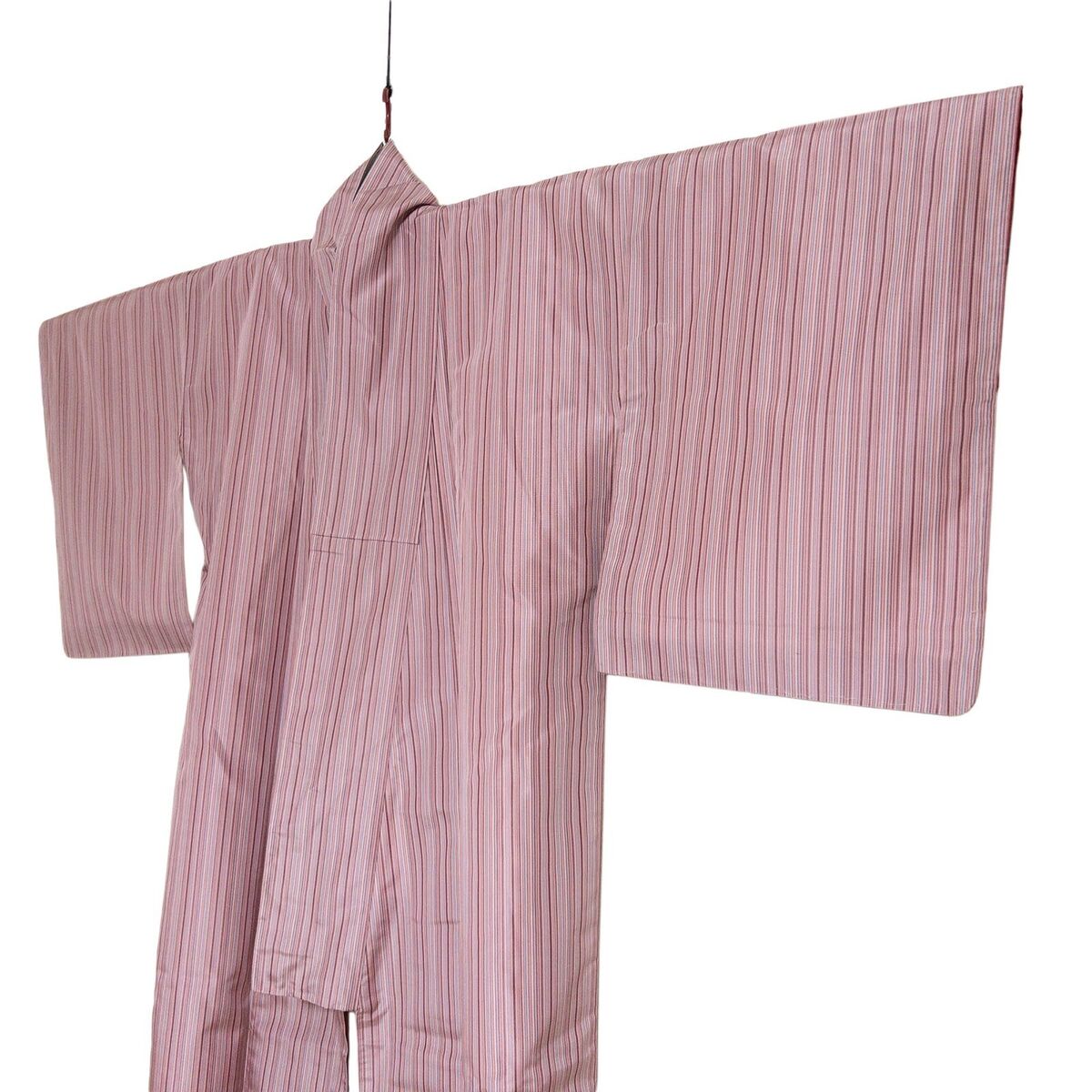 VTG Never-Worn Pink Striped Silk Oshima Tsumugi Kimono VTG Never-Worn Pink Striped Silk Oshima Tsumugi Kimono