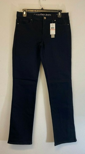 Calvin Klein Womens Straight Leg Jeans 