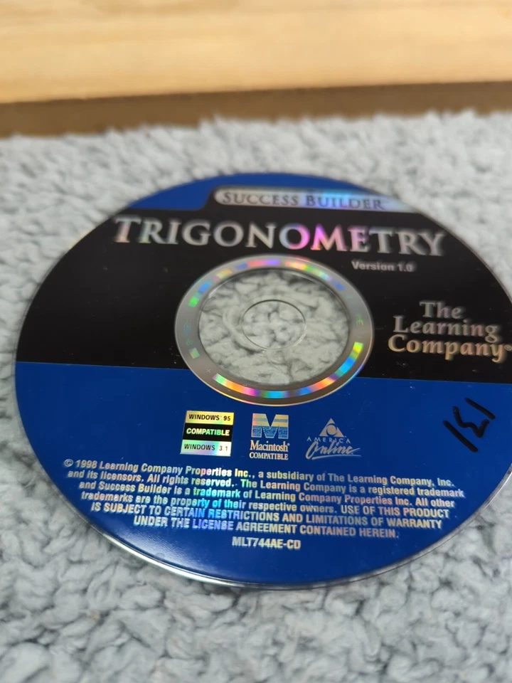 Princeton Review Trigonometry Test Prep Learning Company CD ROM (1998) Disc Only - Image 2 of 4
