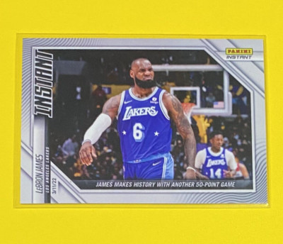 2021-22 Panini Instant LeBron James ANOTHER 50-POINT GAME 1/253 SP Lakers #156