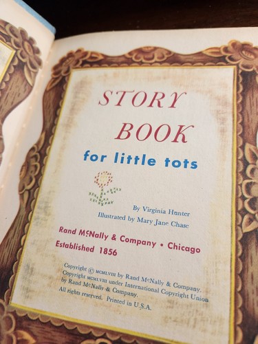 STORYBOOK FOR LITTLE TOTS Rand McNally Elf 1958 hb Virgina Hunter 3 stories VG - Imagen 2 de 6
