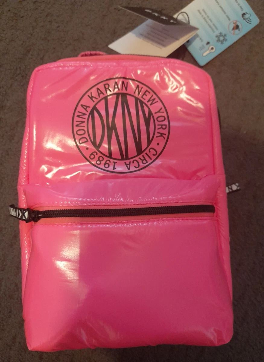 Tote Bag DKNY Signature Bag Metallic Pink Thermal Lunch Padded