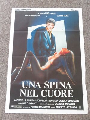 UNA SPINA NEL CUORE ITALIAN 2 FOGLIO POSTER ANTHONY DELON SOPHIE DUEZ 1986
