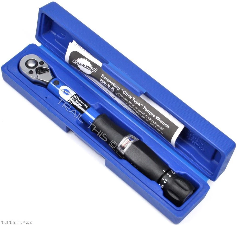 Park Tool TW-5.2 Llave dinamométrica para bicicleta 2-14Nm + Juego de enchufes SBS-1.2 18 piezas 3/8" Foto 4 de 4