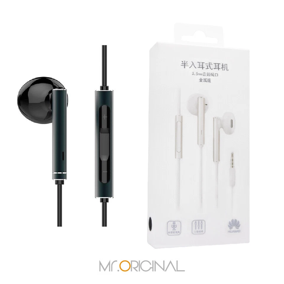 Original HUAWEI Official AM116 Half In-Ear Metal Earphones With Mic Retail Box - Image 3 of 4