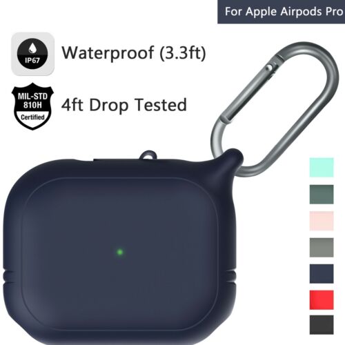 Waterproof Case for AirPods Pro, Carabiner, Compatible Wireless Charging - Afbeelding 1 van 22